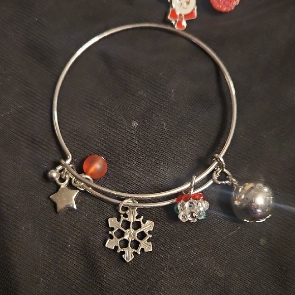 Festive Silver Charm Bracelets - Picture 2 of 4